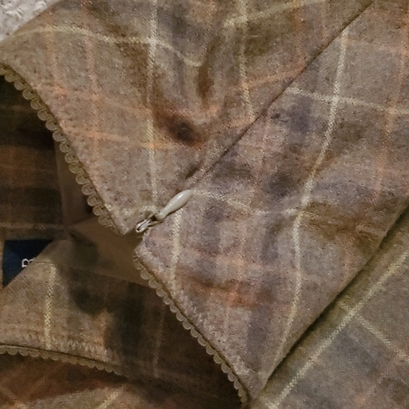 Ann Taylor Brown Plaid A-Line Skirt - Picture 11 of 12
